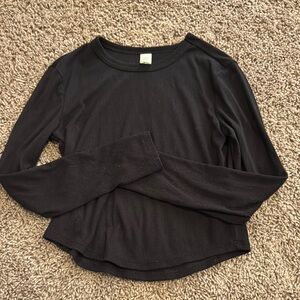 Old Navy Black Kids Long Sleeve Shirt